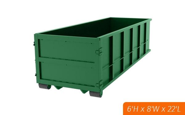 our pricing for thirty yard dumpsters is typically based on a flat fee, plus additional fees depending on location, rental period, and weight of the debris